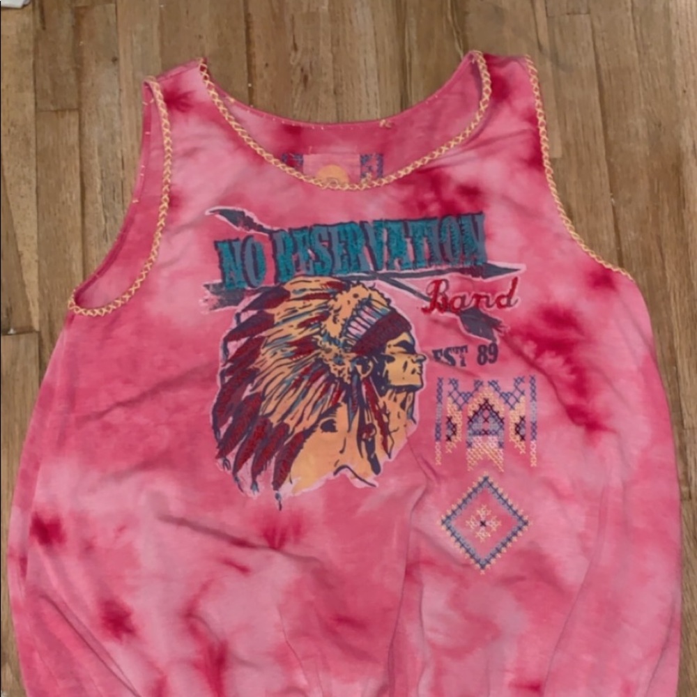 Double d ranch tie front shirt